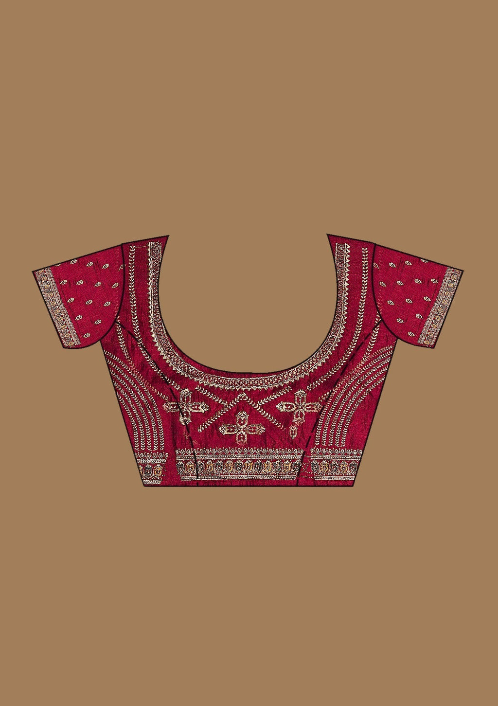 Bottle Green Gold Zariwork Soft Raw Silk Saree